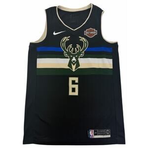 Nike Milwaukee Bucks Eric Bledsoe #6 Black Swingman Men's Medium Size 44 Jersey